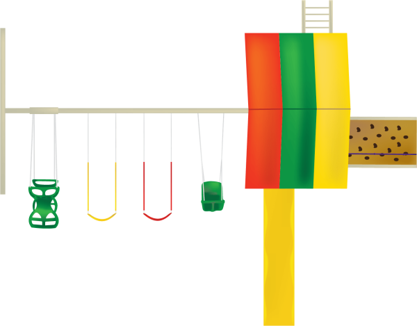 PlayMor Jolly Retreat Swing Set Floor Plan