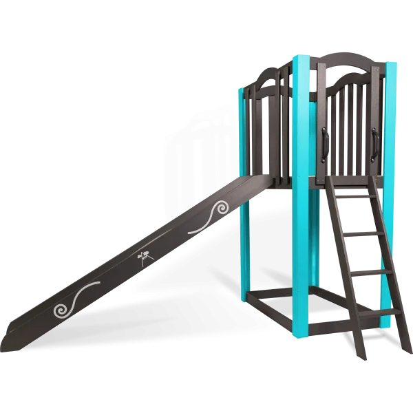 KidsQuest Snowcap Explorer XXL Indoor/Outdoor Playset Cyan