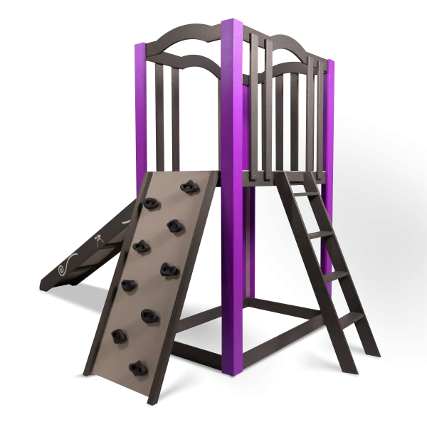 KidsQuest Snowcap Scout XXL Indoor/Outdoor Playset Purple